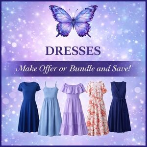 Elegant Blue and Floral Kids Dress Set